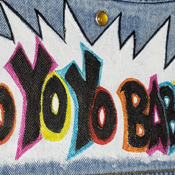 Custom Salt-n-Pepa Inspired Denim Cropped Jacket Size Medium / Large - Picture 5 of 16